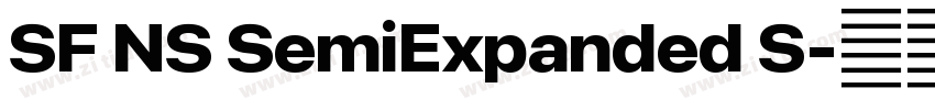 SF NS SemiExpanded S字体转换 SF NS SemiExpanded S字体转换